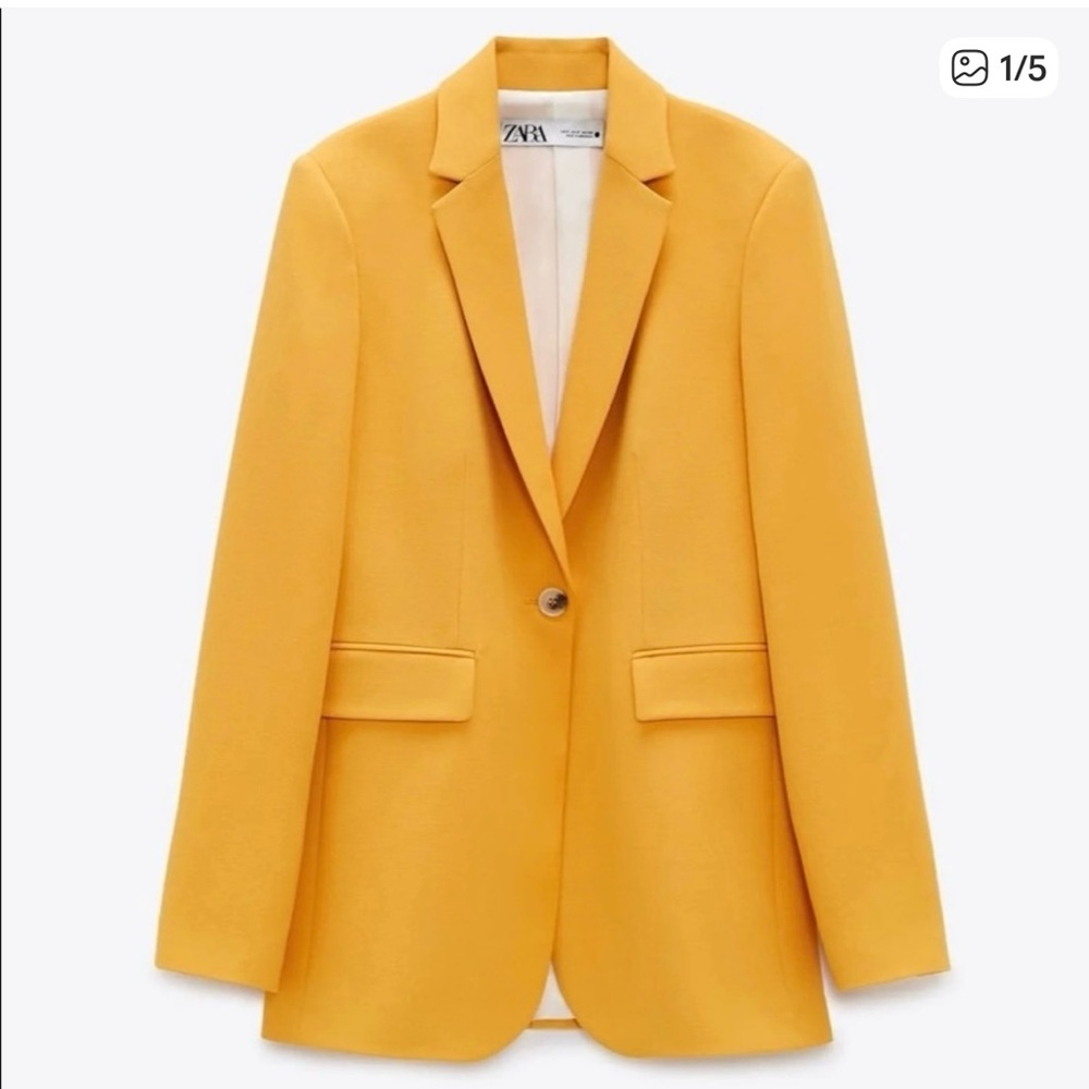 Zara Women's Mustard Blazer